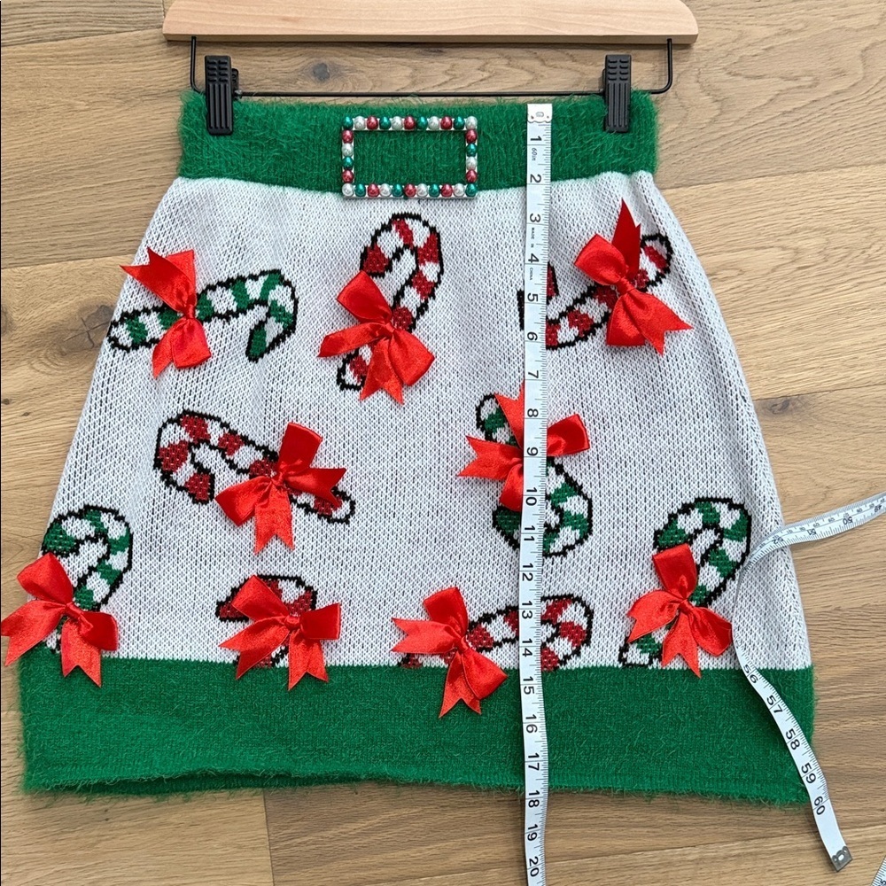 Holiday Candy Cane Mini Skirt - Picture 5 of 6